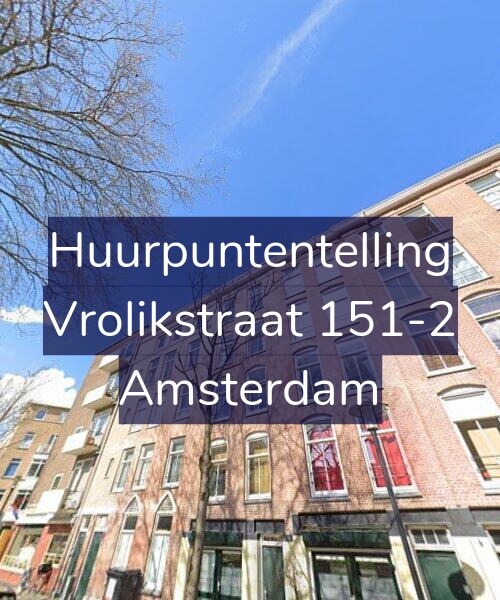 Foto gevel Huurpuntentelling voor Vrolikstraat 151-2, Amsterdam