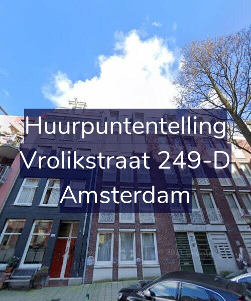 Foto gevel Huurpuntentelling voor Vrolikstraat 249-D, Amsterdam