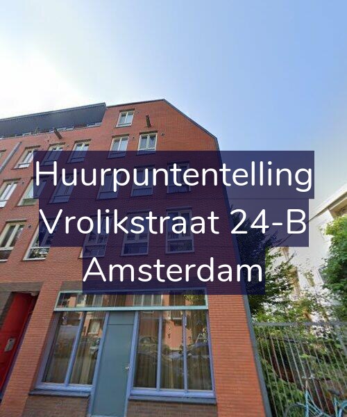 Foto gevel Huurpuntentelling voor Vrolikstraat 24-B, Amsterdam
