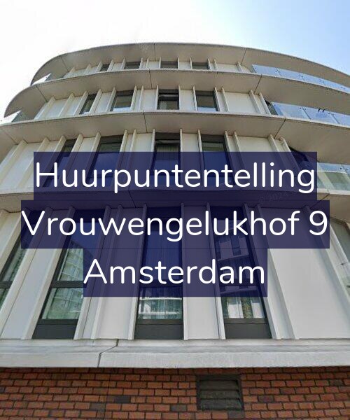Foto gevel Huurpuntentelling voor Vrouwengelukhof 9, Amsterdam
