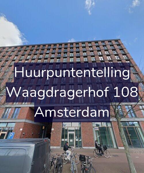 Foto gevel Huurpuntentelling voor Waagdragerhof 108, Amsterdam