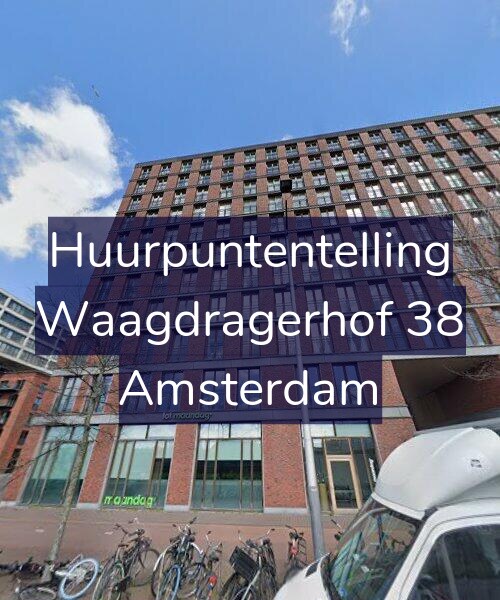 Foto gevel Huurpuntentelling voor Waagdragerhof 38, Amsterdam