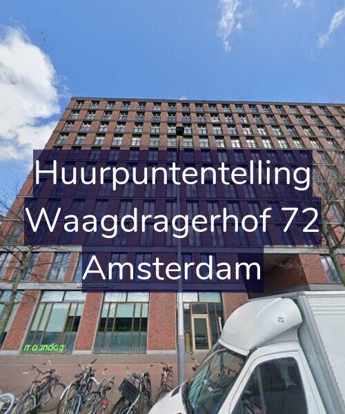 Foto gevel Huurpuntentelling voor Waagdragerhof 72, Amsterdam