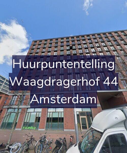 Foto gevel Huurpuntentelling voor Waagdragerhof 44, Amsterdam