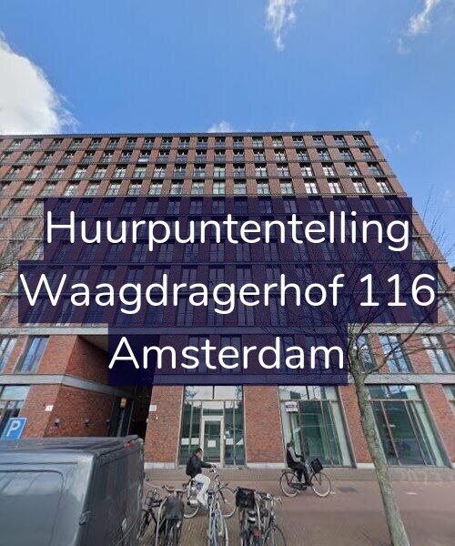 Foto gevel Huurpuntentelling voor Waagdragerhof 116, Amsterdam