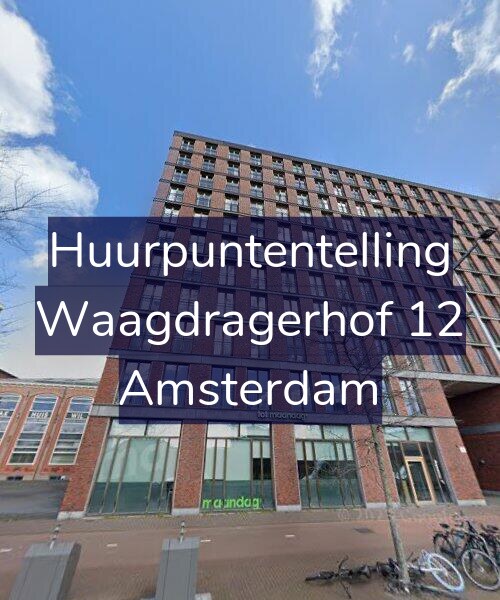 Foto gevel Huurpuntentelling voor Waagdragerhof 12, Amsterdam