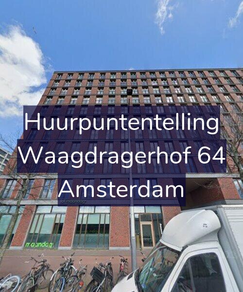 Foto gevel Huurpuntentelling voor Waagdragerhof 64, Amsterdam