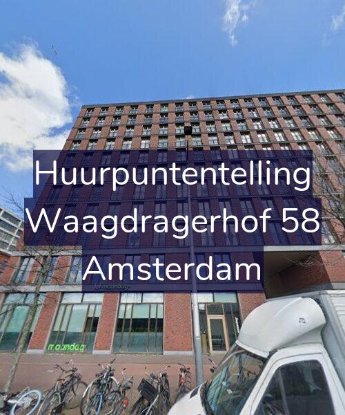 Foto gevel Huurpuntentelling voor Waagdragerhof 58, Amsterdam
