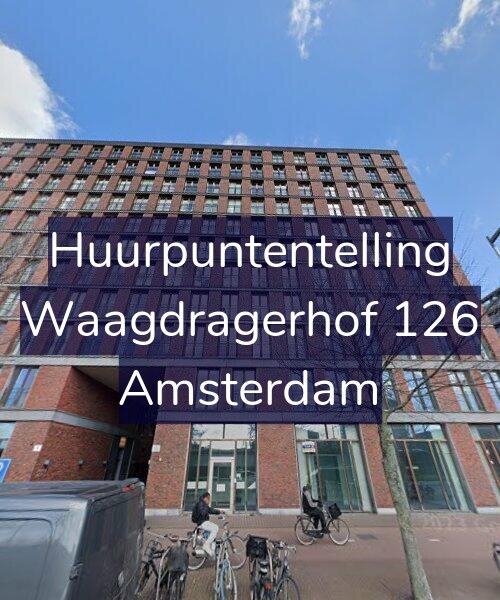 Foto gevel Huurpuntentelling voor Waagdragerhof 126, Amsterdam