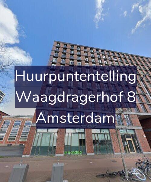 Foto gevel Huurpuntentelling voor Waagdragerhof 8, Amsterdam