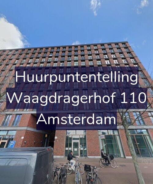 Foto gevel Huurpuntentelling voor Waagdragerhof 110, Amsterdam