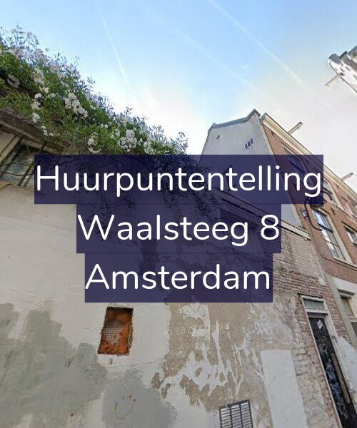 Foto gevel Huurpuntentelling voor Waalsteeg 8, Amsterdam