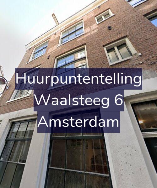 Foto gevel Huurpuntentelling voor Waalsteeg 6, Amsterdam