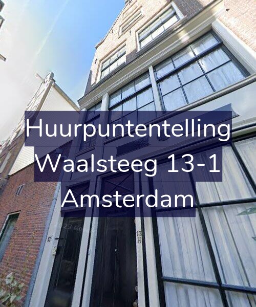 Foto gevel Huurpuntentelling voor Waalsteeg 13-1, Amsterdam