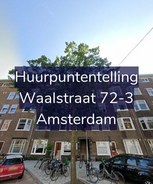 Foto gevel Huurpuntentelling voor Waalstraat 72-3, Amsterdam
