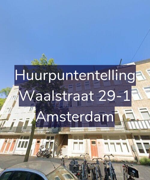 Foto gevel Huurpuntentelling voor Waalstraat 29-1, Amsterdam