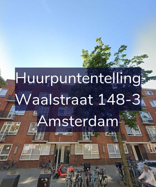 Foto gevel Huurpuntentelling voor Waalstraat 148-3, Amsterdam