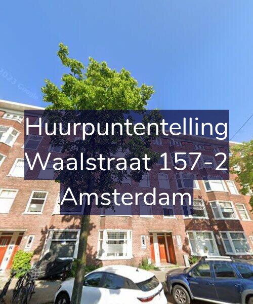 Foto gevel Huurpuntentelling voor Waalstraat 157-2, Amsterdam