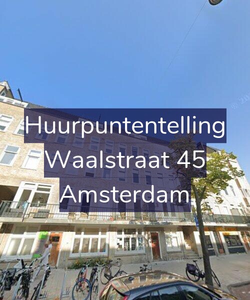 Foto gevel Huurpuntentelling voor Waalstraat 45, Amsterdam