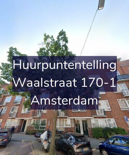 Foto gevel Huurpuntentelling voor Waalstraat 170-1, Amsterdam