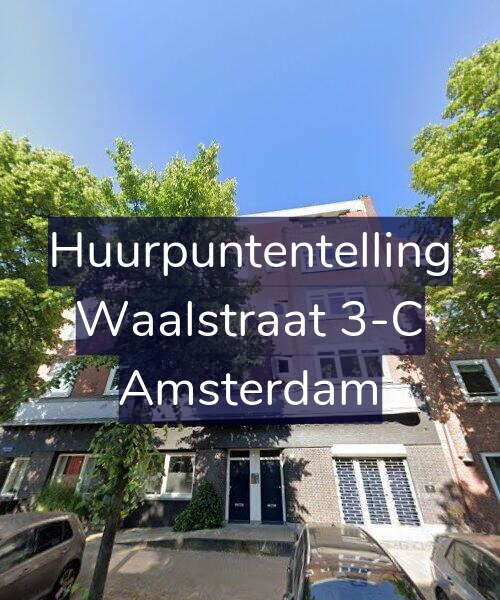 Foto gevel Huurpuntentelling voor Waalstraat 3-C, Amsterdam