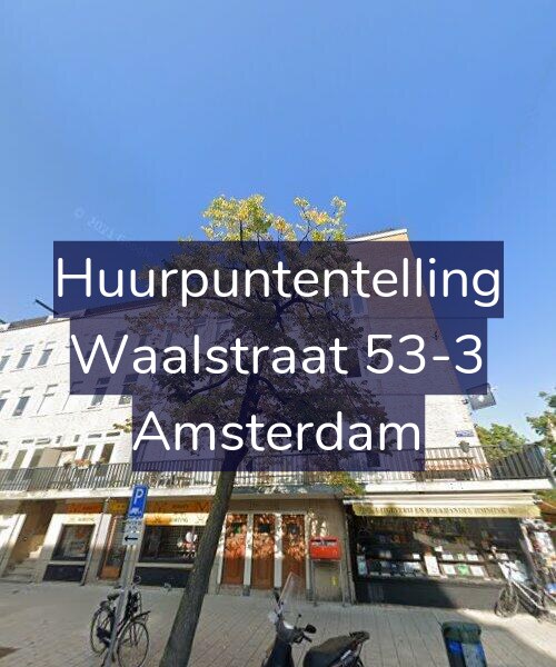 Foto gevel Huurpuntentelling voor Waalstraat 53-3, Amsterdam