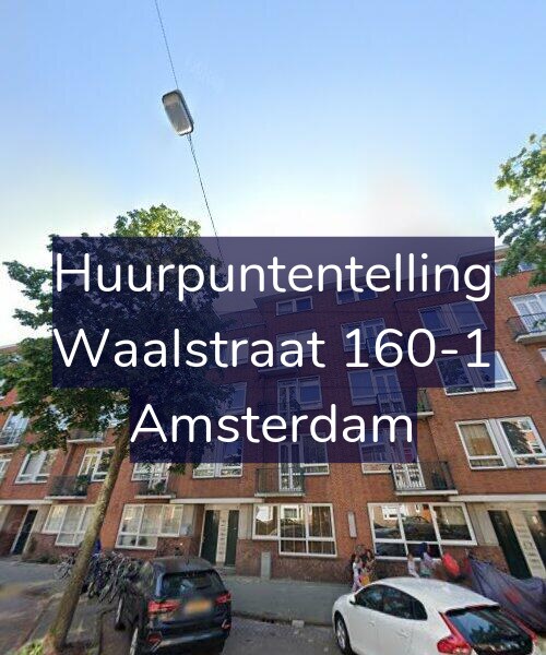 Foto gevel Huurpuntentelling voor Waalstraat 160-1, Amsterdam