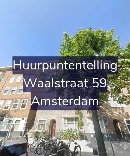 Foto gevel Huurpuntentelling voor Waalstraat 59, Amsterdam