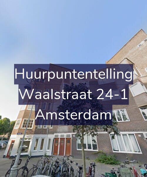 Foto gevel Huurpuntentelling voor Waalstraat 24-1, Amsterdam