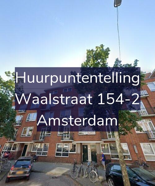 Foto gevel Huurpuntentelling voor Waalstraat 154-2, Amsterdam
