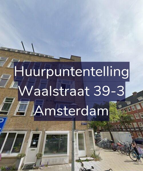 Foto gevel Huurpuntentelling voor Waalstraat 39-3, Amsterdam
