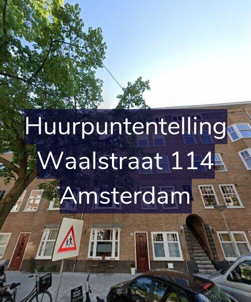 Foto gevel Huurpuntentelling voor Waalstraat 114, Amsterdam