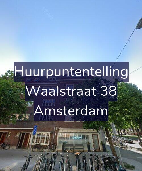 Foto gevel Huurpuntentelling voor Waalstraat 38, Amsterdam