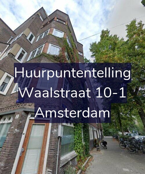 Foto gevel Huurpuntentelling voor Waalstraat 10-1, Amsterdam