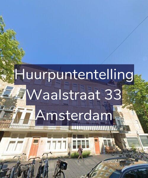 Foto gevel Huurpuntentelling voor Waalstraat 33, Amsterdam