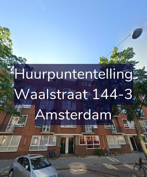 Foto gevel Huurpuntentelling voor Waalstraat 144-3, Amsterdam