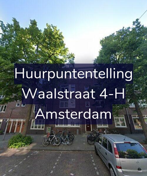 Foto gevel Huurpuntentelling voor Waalstraat 4-H, Amsterdam