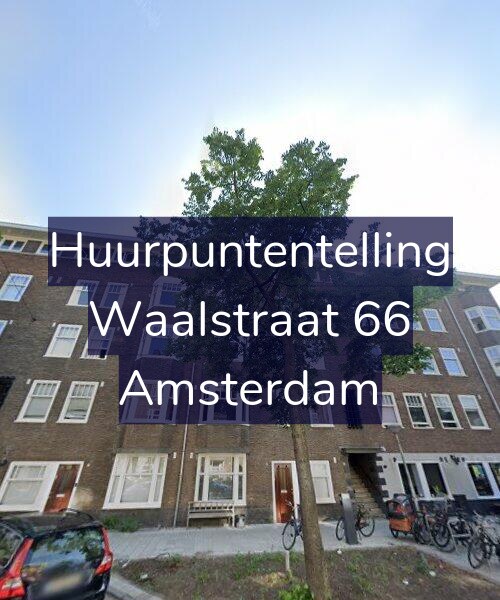 Foto gevel Huurpuntentelling voor Waalstraat 66, Amsterdam