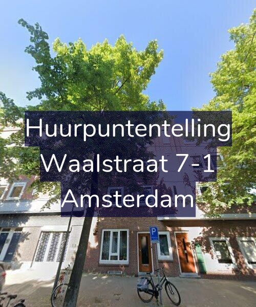 Foto gevel Huurpuntentelling voor Waalstraat 7-1, Amsterdam