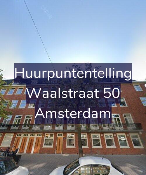 Foto gevel Huurpuntentelling voor Waalstraat 50, Amsterdam