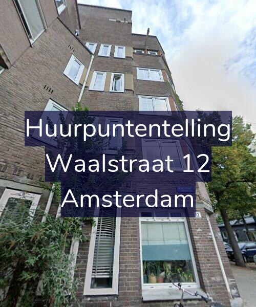 Foto gevel Huurpuntentelling voor Waalstraat 12, Amsterdam