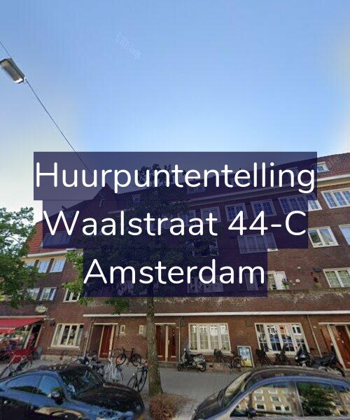 Foto gevel Huurpuntentelling voor Waalstraat 44-C, Amsterdam