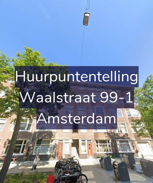Foto gevel Huurpuntentelling voor Waalstraat 99-1, Amsterdam