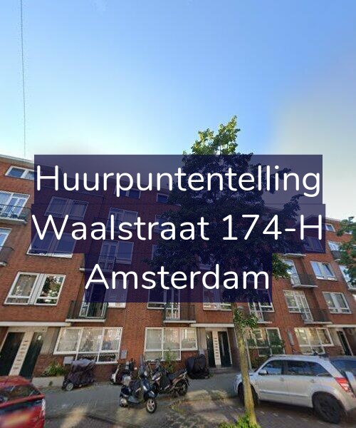Foto gevel Huurpuntentelling voor Waalstraat 174-H, Amsterdam