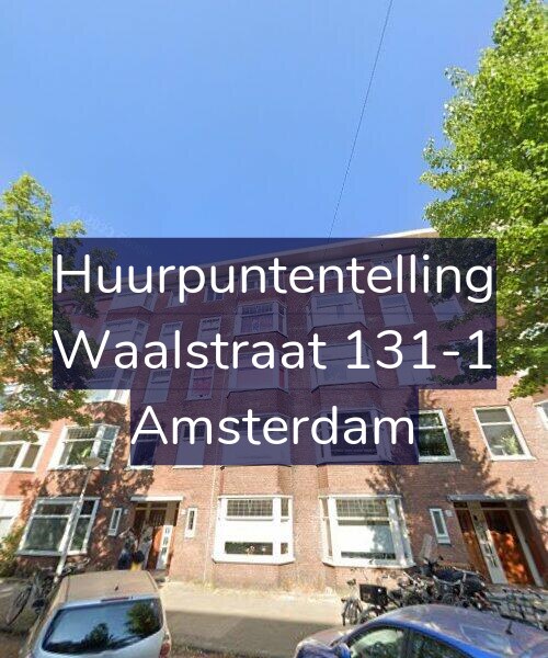 Foto gevel Huurpuntentelling voor Waalstraat 131-1, Amsterdam