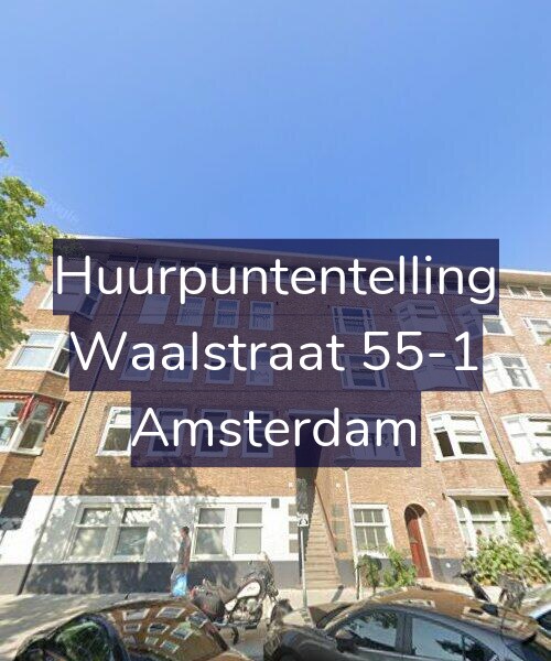 Foto gevel Huurpuntentelling voor Waalstraat 55-1, Amsterdam