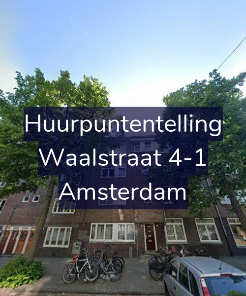 Foto gevel Huurpuntentelling voor Waalstraat 4-1, Amsterdam