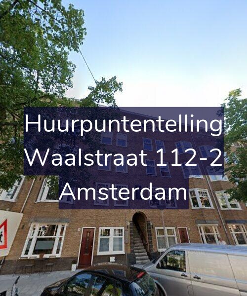 Foto gevel Huurpuntentelling voor Waalstraat 112-2, Amsterdam
