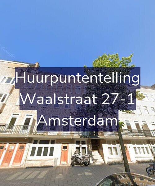 Foto gevel Huurpuntentelling voor Waalstraat 27-1, Amsterdam