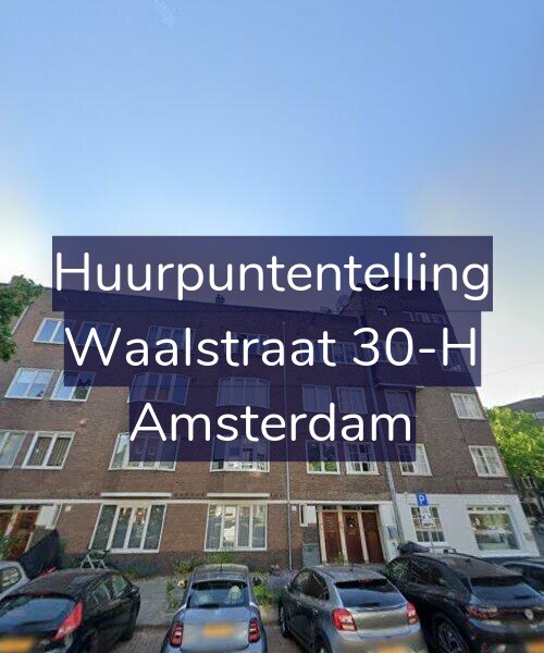 Foto gevel Huurpuntentelling voor Waalstraat 30-H, Amsterdam